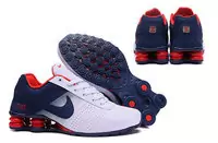 nike sportswear shox nz deliver baskets basses blue heel